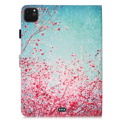 For iPad Pro 11 (2020) Colored Drawing Horizontal Flip Leather Tablet Case, with Sleep / Wake-up Function & Holder & Card Slo & Wallet(Cherry Tree) - iPad Pro 11 (2020) Cases by buy2fix | Online Shopping UK | buy2fix