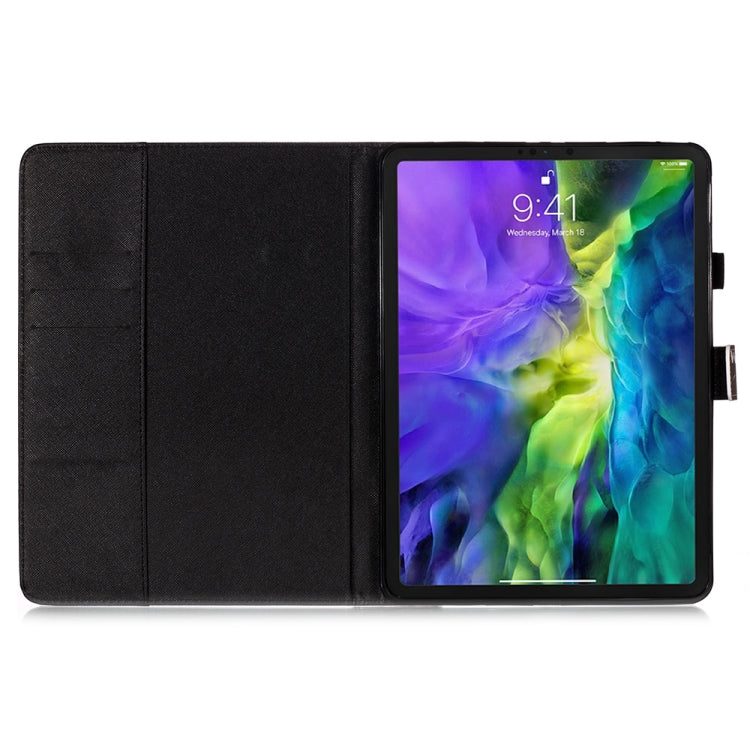 For iPad Pro 11 (2020) Colored Drawing Horizontal Flip Leather Tablet Case, with Sleep / Wake-up Function & Holder & Card Slo & Wallet(Sunflower) - iPad Pro 11 (2020) Cases by buy2fix | Online Shopping UK | buy2fix
