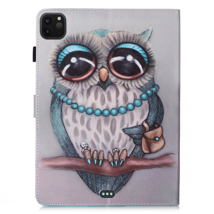 For iPad Pro 11 (2020) Colored Drawing Horizontal Flip Leather Tablet Case, with Sleep / Wake-up Function & Holder & Card Slo & Wallet(Grey Cat) - iPad Pro 11 (2020) Cases by buy2fix | Online Shopping UK | buy2fix