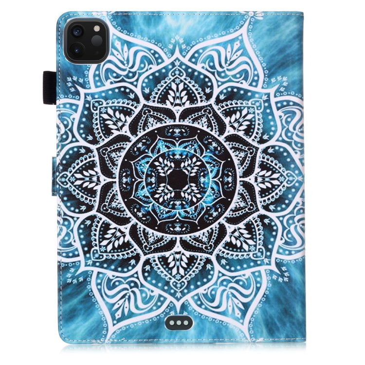 For iPad Pro 11 (2020) Plain Weave Texture Colored Drawing Horizontal Flip Leather Tablet Case, with Sleep / Wake-up Function & Holder & Card Slo & Wallet(Mandala) - iPad Pro 11 (2020) Cases by buy2fix | Online Shopping UK | buy2fix
