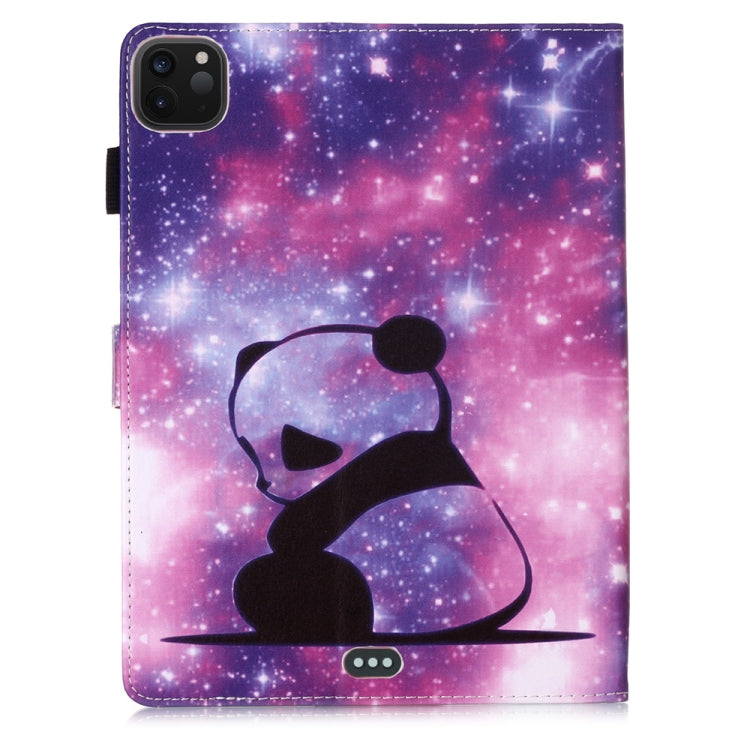 For iPad Pro 11 (2020) Plain Weave Texture Colored Drawing Horizontal Flip Leather Tablet Case, with Sleep / Wake-up Function & Holder & Card Slo & Wallet(Baby Panda) - iPad Pro 11 (2020) Cases by buy2fix | Online Shopping UK | buy2fix