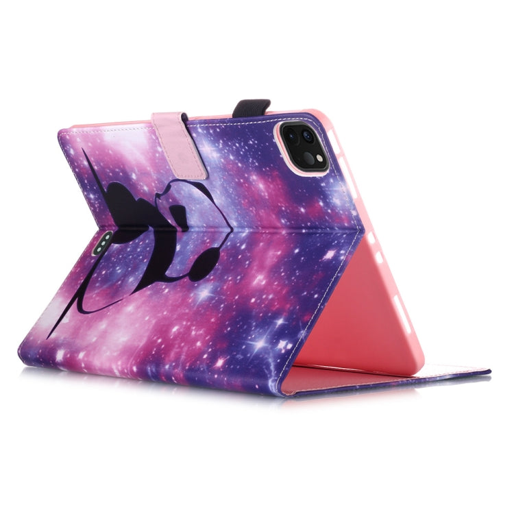 For iPad Pro 11 (2020) Plain Weave Texture Colored Drawing Horizontal Flip Leather Tablet Case, with Sleep / Wake-up Function & Holder & Card Slo & Wallet(Baby Panda) - iPad Pro 11 (2020) Cases by buy2fix | Online Shopping UK | buy2fix