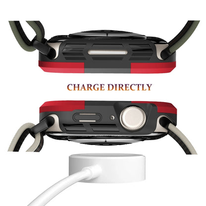 For Apple Watch Series SE 2&6&SE&5&4 40mm Armor Frame Watch Case(Red) by buy2fix