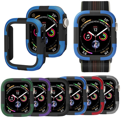 For Apple Watch Series SE 2&6&SE&5&4 40mm Armor Frame Watch Case(Blue) by buy2fix