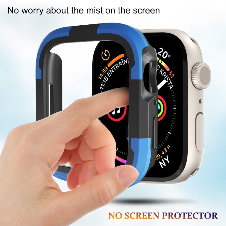 For Apple Watch Series SE 2&6&SE&5&4 44mm Armor Frame Watch Case(Blue) by buy2fix