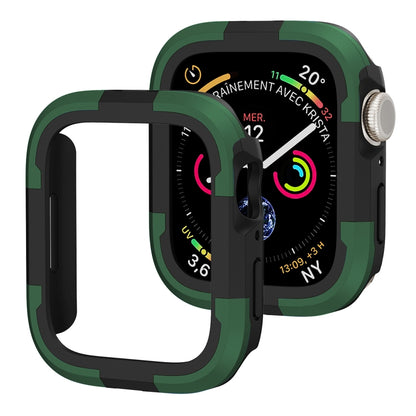 For Apple Watch Series SE 2&6&SE&5&4 44mm Armor Frame Watch Case(Green) by buy2fix