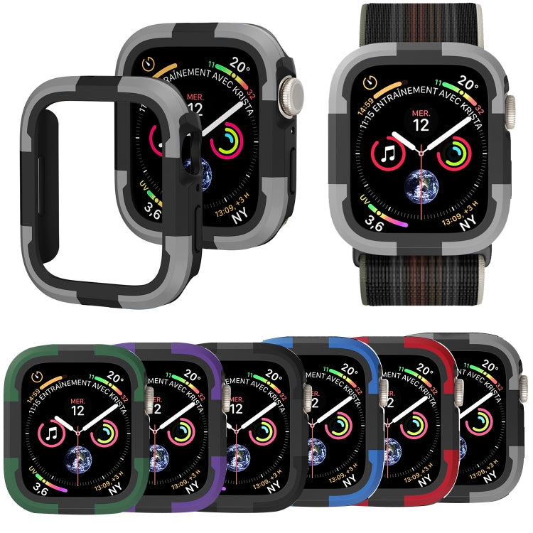 For Apple Watch Series SE 2&6&SE&5&4 44mm Armor Frame Watch Case(Purple) by buy2fix