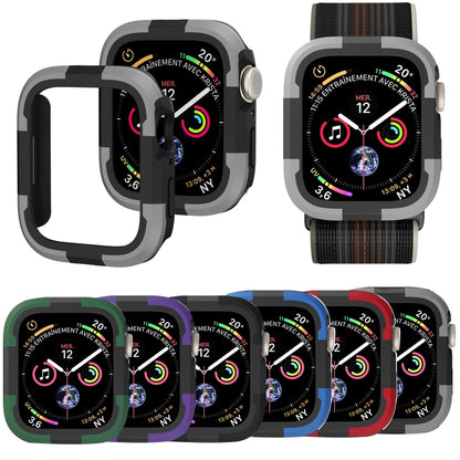 For Apple Watch Series SE 2&6&SE&5&4 44mm Armor Frame Watch Case(Red) by buy2fix