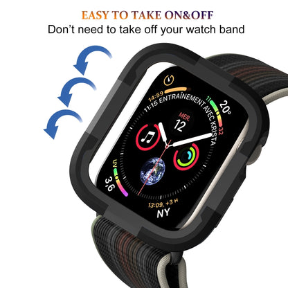 For Apple Watch Series 9 / 8 / 7 45mm Armor Frame Watch Case(Black) by buy2fix