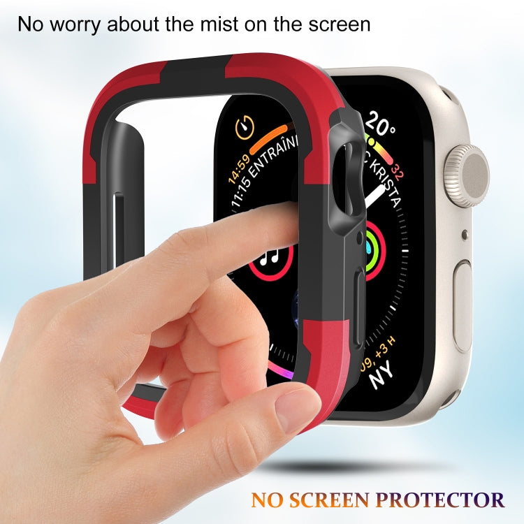 For Apple Watch Series 9 / 8 / 7 45mm Armor Frame Watch Case(Red) by buy2fix