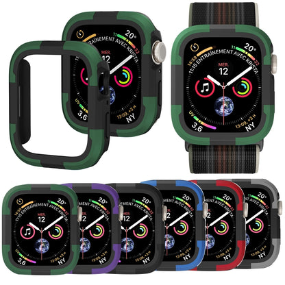 For Apple Watch Series 9 / 8 / 7 45mm Armor Frame Watch Case(Blue) by buy2fix