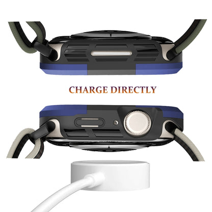 For Apple Watch Ultra 3 / 2 / 1 49mm Armor Frame Watch Case(Purple) by buy2fix