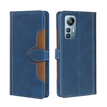 For Blackview A85 Skin Feel Magnetic Buckle Leather Phone Case(Blue) - More Brand by buy2fix | Online Shopping UK | buy2fix