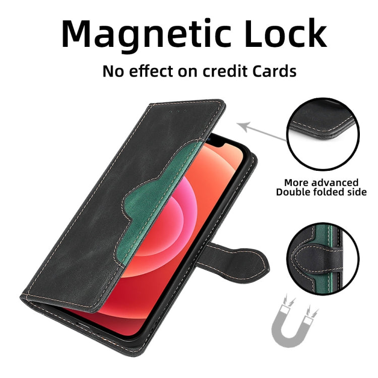 For Blackview A85 Skin Feel Magnetic Buckle Leather Phone Case(Black) - More Brand by buy2fix | Online Shopping UK | buy2fix