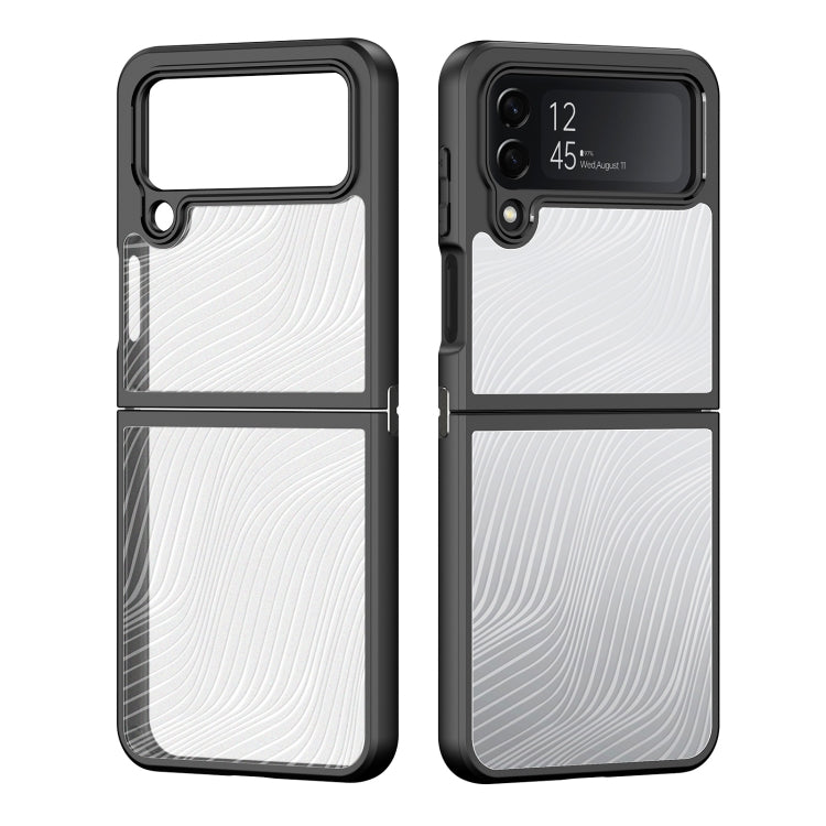 For Samsung Galaxy Z Flip4 5G DUX DUCIS Aimo Series TPU + PC Frosted Feel Phone Case(Black) - Galaxy Z Flip4 5G Cases by DUX DUCIS | Online Shopping UK | buy2fix