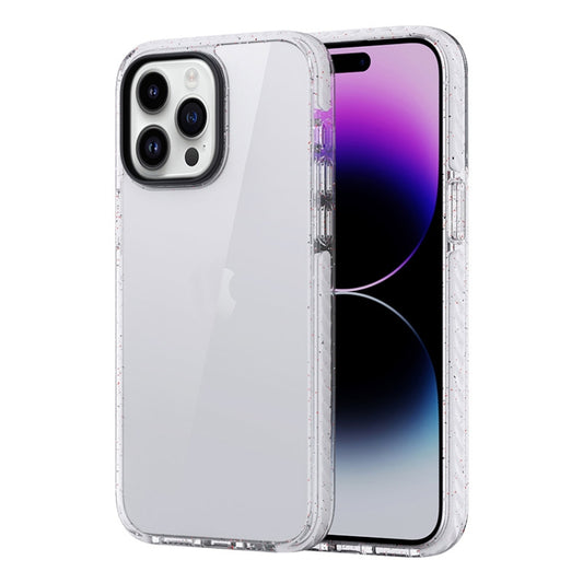 For iPhone 14 Pro Rock Crystal Armor PC Shockproof TPU Phone Case(Transparent) - iPhone 14 Pro Cases by ROCK | Online Shopping UK | buy2fix