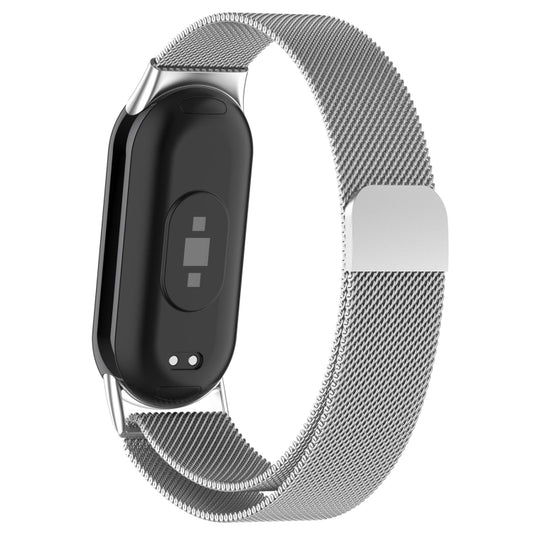 For Xiaomi Mi Band 8 Milanese Metal Watch Band(Silver) by buy2fix