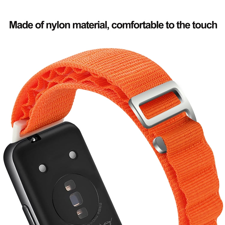 For Huawei Band 7 Loop Nylon Watch Band(Orange) - Watch Bands by buy2fix | Online Shopping UK | buy2fix