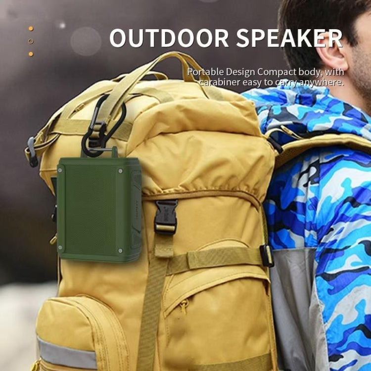 New Rixing NR109 TF FM Portable Bluetooth Stereo Surround(Green) - Desktop Speaker by NewRixing | Online Shopping UK | buy2fix