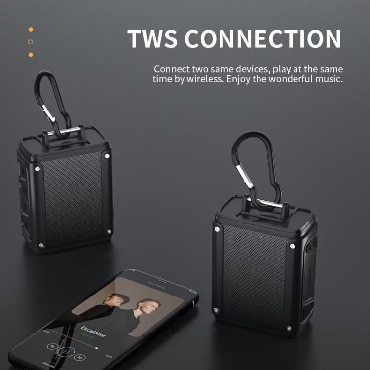 New Rixing NR109 TF FM Portable Bluetooth Stereo Surround(Blue) - Desktop Speaker by NewRixing | Online Shopping UK | buy2fix