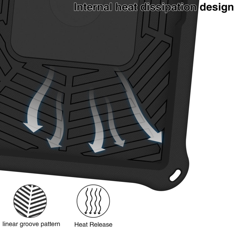 For Lenovo Tab M10 3rd Gen Spider King Silicone Protective Tablet Case(Black) - Lenovo by buy2fix | Online Shopping UK | buy2fix