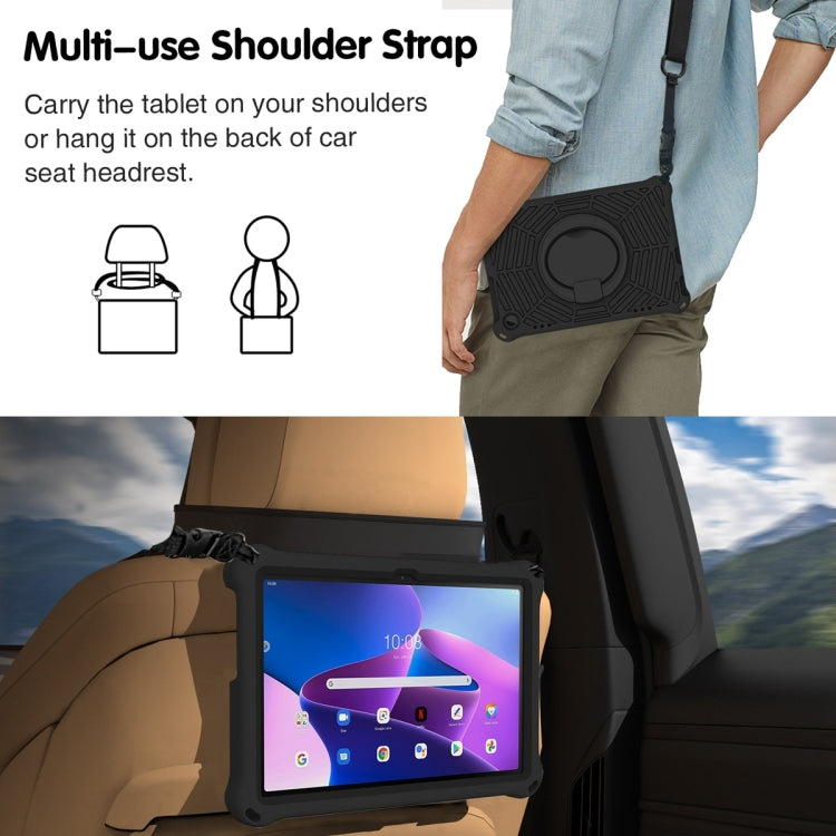 For Lenovo Tab M10 3rd Gen Spider King Silicone Protective Tablet Case(Black) - Lenovo by buy2fix | Online Shopping UK | buy2fix