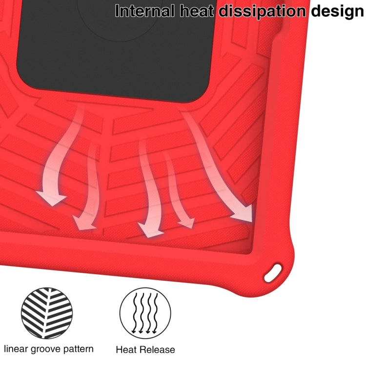 For Lenovo Tab M10 3rd Gen Spider King Silicone Protective Tablet Case(Red) - Lenovo by buy2fix | Online Shopping UK | buy2fix