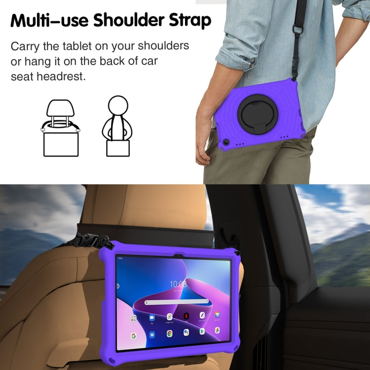 For Lenovo Tab M10 3rd Gen Spider King Silicone Protective Tablet Case(Purple) - Lenovo by buy2fix | Online Shopping UK | buy2fix