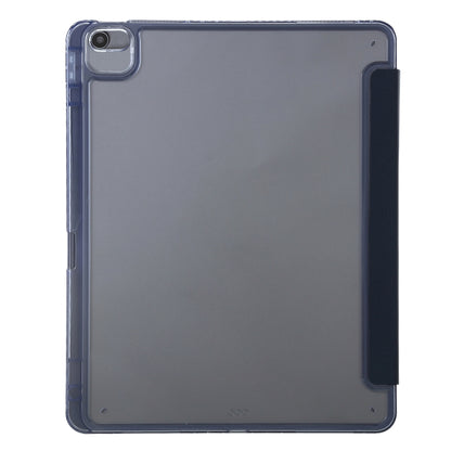 For iPad 10.2 2021 / 2020 / 10.5 Clear Acrylic Deformation Leather Tablet Case(Dark Blue) - iPad 10.2 Cases by buy2fix | Online Shopping UK | buy2fix