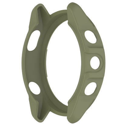 For Garmin Forerunner 265 Armor Hollow Watch Protective Case(Jungle Green) by buy2fix