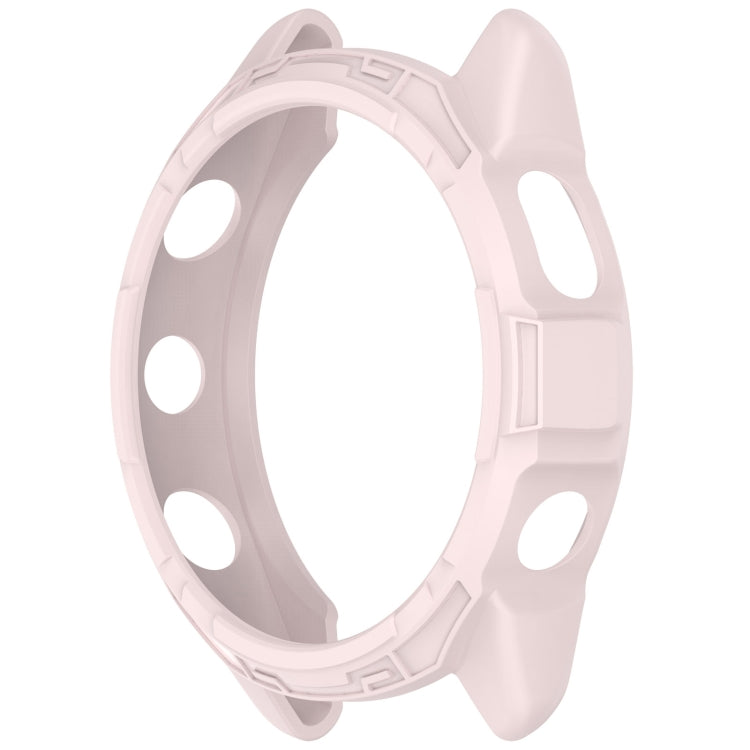 For Garmin Forerunner 265 Armor Hollow Watch Protective Case(Light Pink) by buy2fix