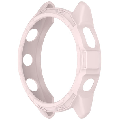 For Garmin Forerunner 265 Armor Hollow Watch Protective Case(Light Pink) by buy2fix
