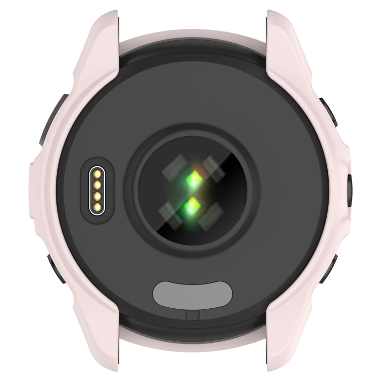 For Garmin Forerunner 265 Armor Hollow Watch Protective Case(Light Pink) by buy2fix