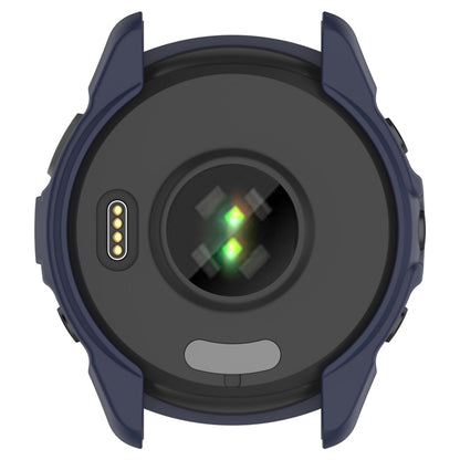 For Garmin Forerunner 265 Armor Hollow Watch Protective Case(Midnight Blue) by buy2fix