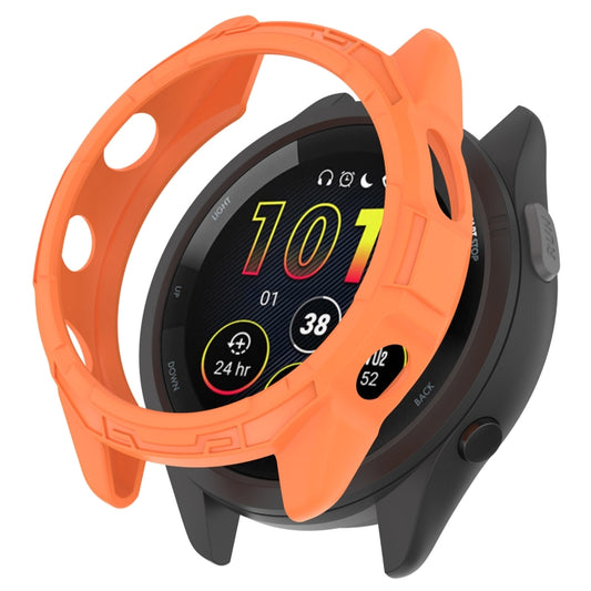 For Garmin Forerunner 265S Armor Hollow Watch Protective Case(Orange) by buy2fix