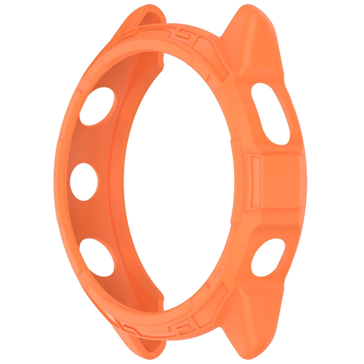 For Garmin Forerunner 265S Armor Hollow Watch Protective Case(Orange) by buy2fix