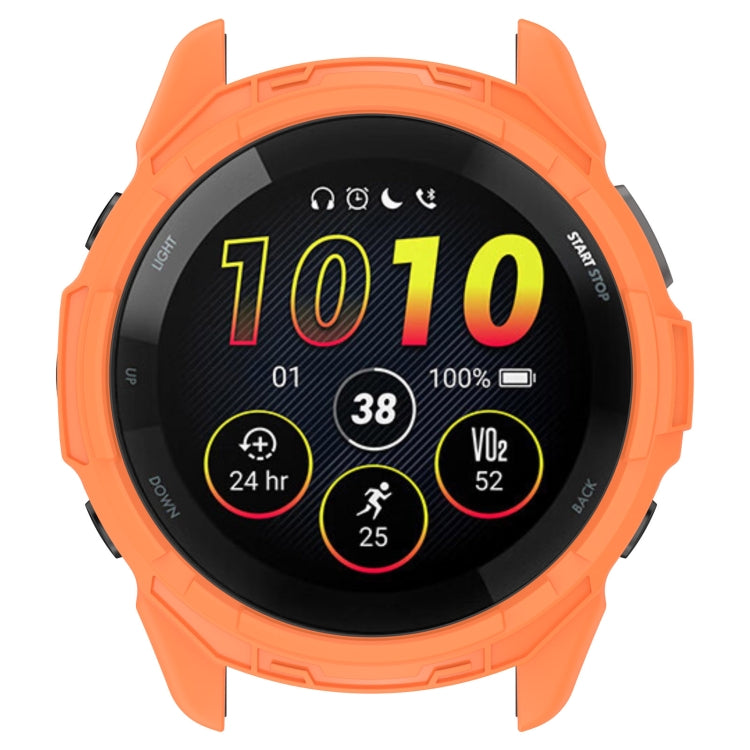 For Garmin Forerunner 265S Armor Hollow Watch Protective Case(Orange) by buy2fix