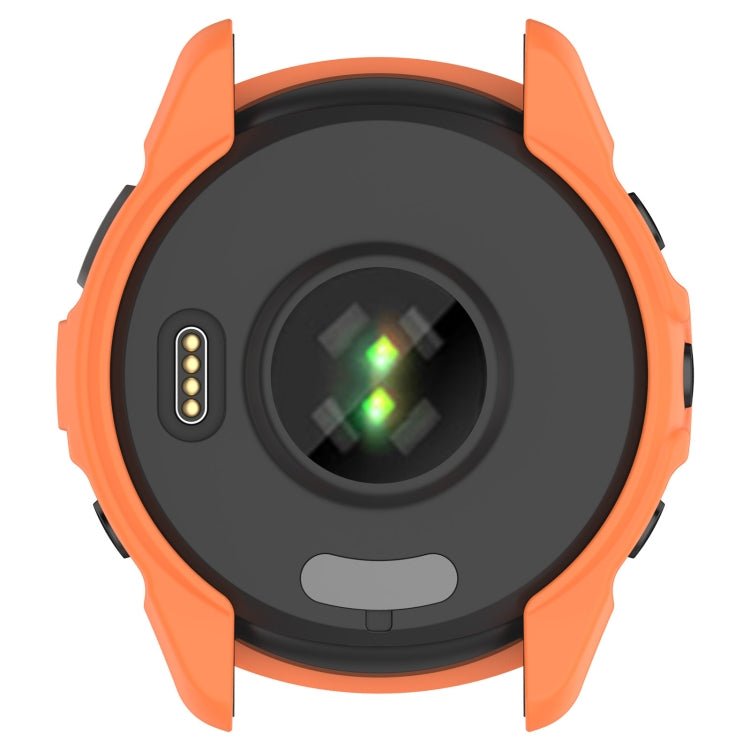 For Garmin Forerunner 265S Armor Hollow Watch Protective Case(Orange) by buy2fix