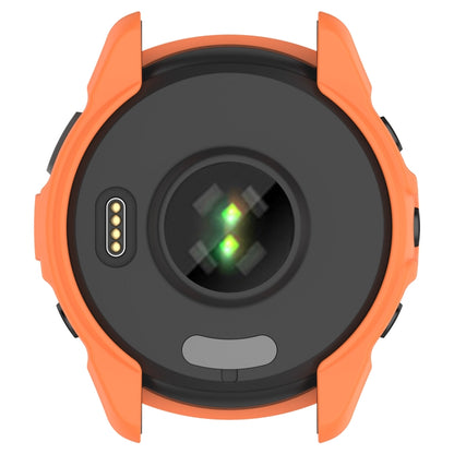 For Garmin Forerunner 265S Armor Hollow Watch Protective Case(Orange) by buy2fix