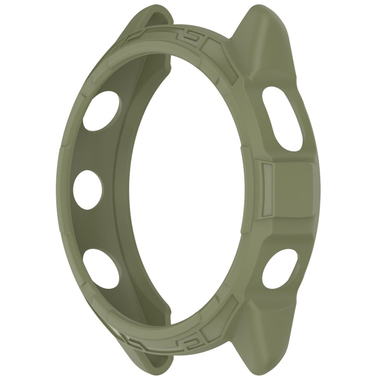 For Garmin Forerunner 265S Armor Hollow Watch Protective Case(Jungle Green) by buy2fix