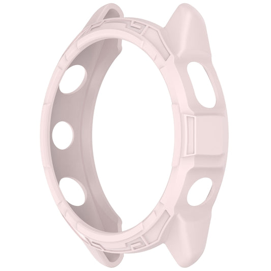 For Garmin Forerunner 265S Armor Hollow Watch Protective Case(Light Pink) by buy2fix