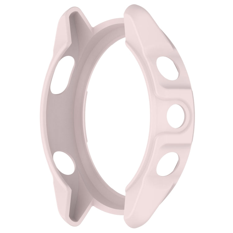 For Garmin Forerunner 265S Armor Hollow Watch Protective Case(Light Pink) by buy2fix