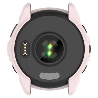 For Garmin Forerunner 265S Armor Hollow Watch Protective Case(Light Pink) by buy2fix