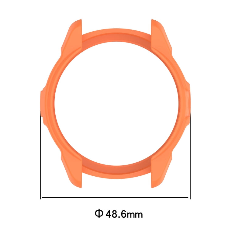 For Garmin Forerunner 265S Armor Hollow Watch Protective Case(Orange) by buy2fix