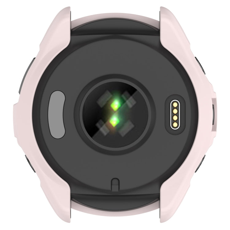 For Garmin Forerunner 965 Armor Hollow Watch Protective Case(Light Pink) by buy2fix