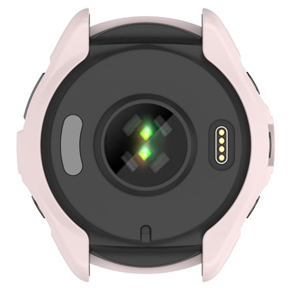 For Garmin Forerunner 965 Armor Hollow Watch Protective Case(Light Pink) by buy2fix