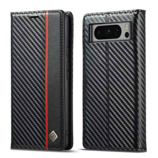 For Google Pixel 8 Pro LC.IMEEKE Carbon Fiber Leather Phone Case(Vertical Black) - Google Cases by LC.IMEEKE | Online Shopping UK | buy2fix