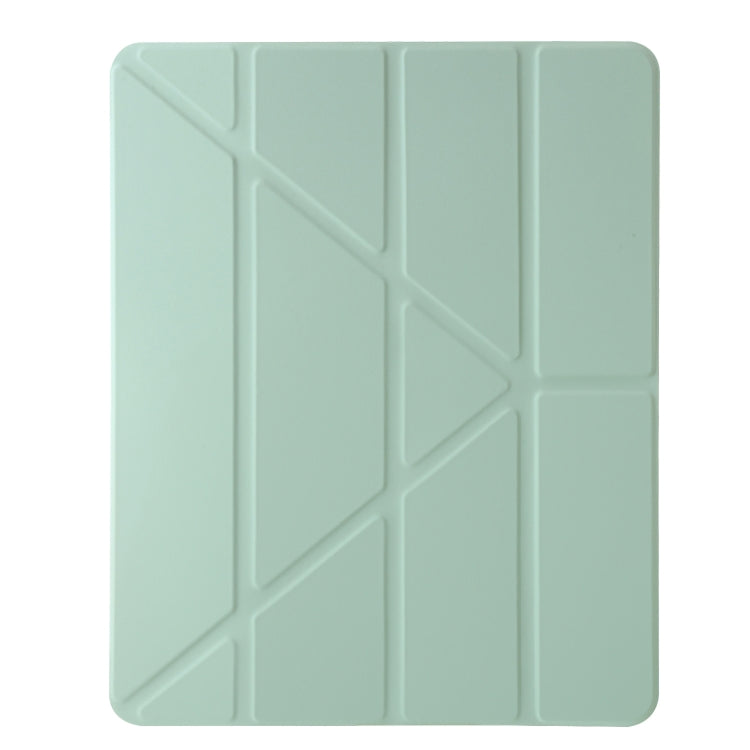 For iPad Air / Air 2 / 9.7 2018 / 2017 Clear Acrylic Deformation Leather Tablet Case(Green) - iPad 9.7 (2018) & (2017) Cases by buy2fix | Online Shopping UK | buy2fix