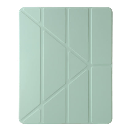 For iPad Air / Air 2 / 9.7 2018 / 2017 Clear Acrylic Deformation Leather Tablet Case(Green) - iPad 9.7 (2018) & (2017) Cases by buy2fix | Online Shopping UK | buy2fix