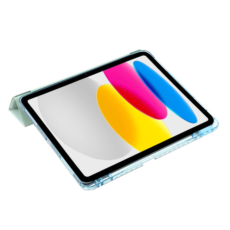 For iPad 2025 / 2022 Clear Acrylic Deformation Leather Tablet Case(Green) - iPad 2025 / 2022 Cases by buy2fix | Online Shopping UK | buy2fix